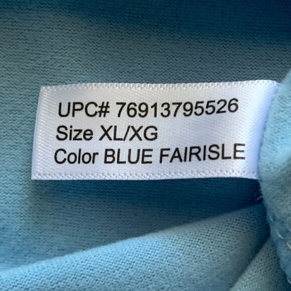 Cuddl Duds Climate Right Fleece Long Sleeve Top XL Baby Blue 94J - Picture 8 of 9